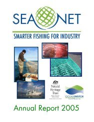SeaNet Annual Report 2004 - OceanWatch Australia