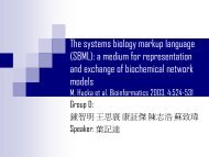 The systems biology markup language (SBML): a medium for ...