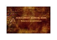 ACBA-CREDIT AGRICOL BANK - TAFF