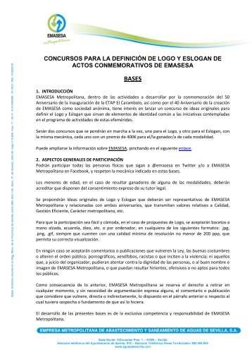 Bases del Concurso - Emasesa