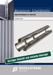 Schalldämpfer Broschüre - Metaloterm