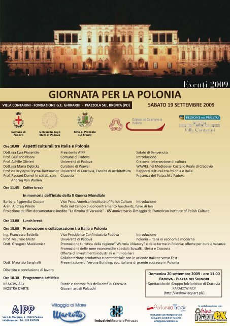 GIORNATA PER LA POLONIA-Villa Contarini.