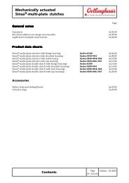 Mechanically actuated Sinus -multi-plate clutches - Ortlinghaus