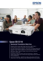 EB-S110 Brochure - Epson