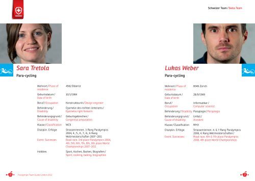 Team Guide - Swiss paralympic committee