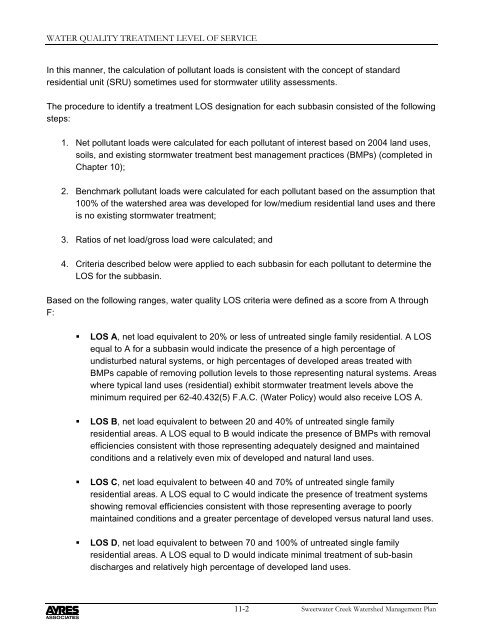 Sweetwater Creek Watershed Mgmt. Plan 2007 Update--Part 2