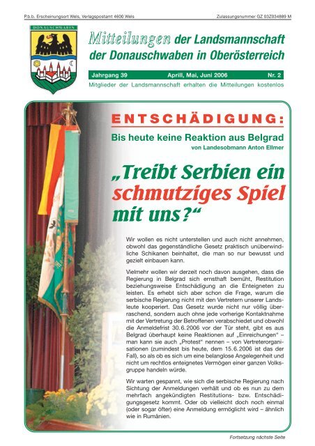 Mitteilungen 2006-02.pdf - Donauschwaben in OberÃ¶sterreich