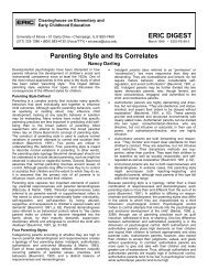 Parenting Style and Its Correlates ERIC DIGEST - Early Childhood ...