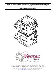 Manual Técnico de Instalação, Operação e Manutenção ... - Ventec