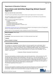 ( filled in) DEECD excursion approval form - Phillip Island Adventure ...