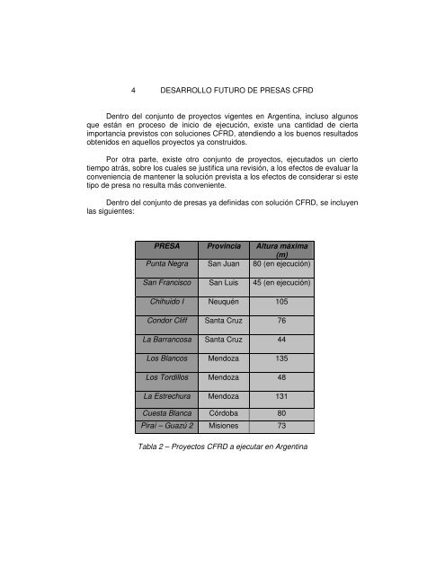 Navarro - resumen (Argentina) - Comité Argentino de Presas