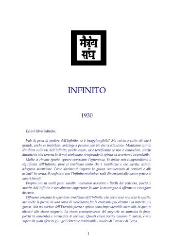 ebook - agni yoga - ita - m. morya - infinito vol. 1.pdf - Esonet.org