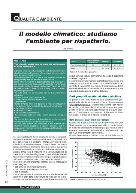 Il modello climatico: studiamo l'ambiente per ... - Ranieri Editore