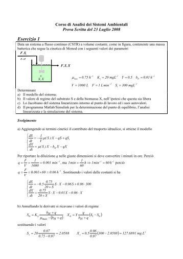 x - Dipartimento di Sistemi e Informatica