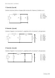 risoluzione dei circuiti elettrici lineari - Adriani Home Page