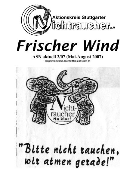 Asn Frischer Wind 2 07 Aktionskreis Stuttgarter Nichtraucher E V