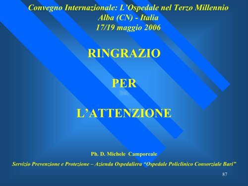 II rischio chimico e la prevenzione per gli operatori sanitari