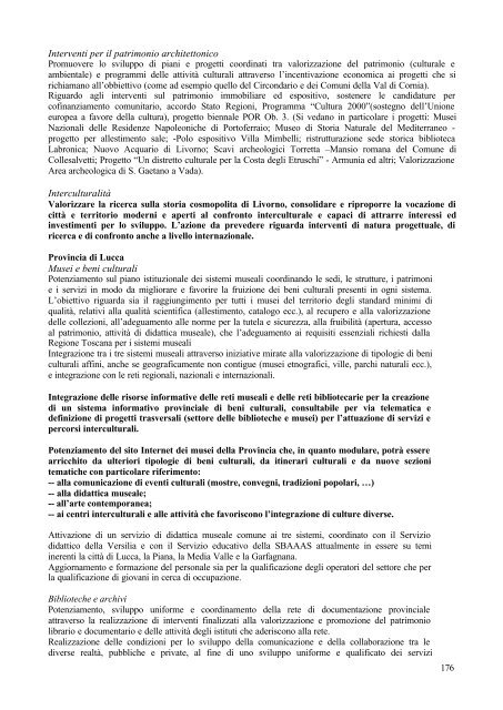 Porto Franco. I documenti del progetto, 1998-2001 - Regione Toscana