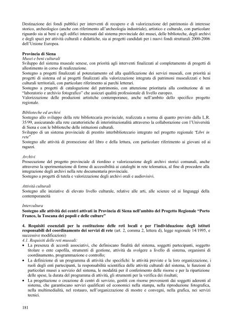 Porto Franco. I documenti del progetto, 1998-2001 - Regione Toscana