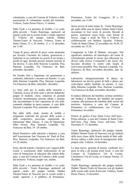 Porto Franco. I documenti del progetto, 1998-2001 - Regione Toscana