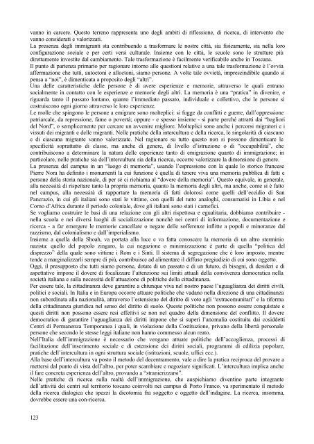 Porto Franco. I documenti del progetto, 1998-2001 - Regione Toscana