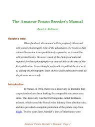 The Amateur Potato Breeder's Manual - SharebooksPublishing.com