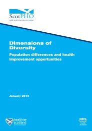 Dimensions of Diversity - Scottish Public Health Observatory