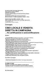 cibo locale e vendita diretta in campagna - Consorzio della Quarantina