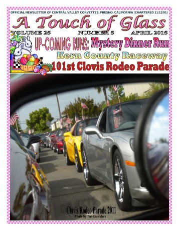 Central Valley Corvettes - April Newsletter