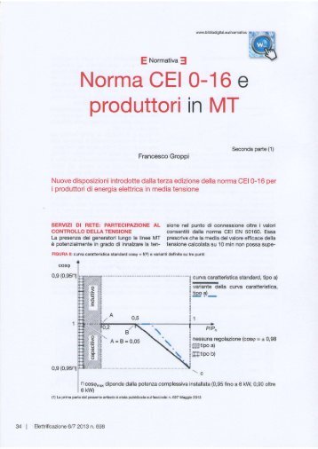 NORMA CEI 0-16 E PRODUTTORI IN MT (Parte 2) - Sunsim.it