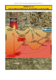 modulo vi: ciclo delle rocce e tettonica a placche - Crestsnc.it