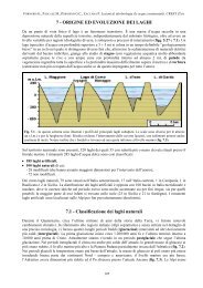 7 - ORIGINE ED EVOLUZIONE DEI LAGHI 7.1 ... - Crestsnc.it