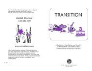 Transition: A Booklet to Help Children and Families in ... - TATS