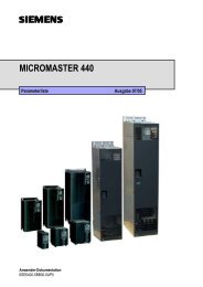 Parameter für MICROMASTER 440