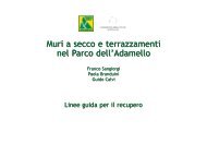 manuale recupero muretti a secco - Parco dell'Adamello