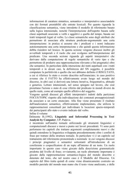 CURRICULUM VITAE ET STUDIORUM - Laboratorio di Linguistica ...