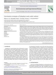 Germination strategies of halophyte seeds under ... - ResearchGate