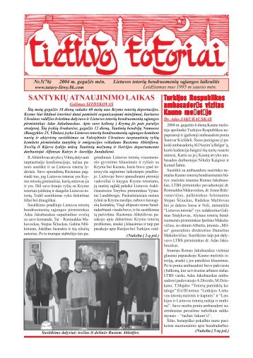 SANTYKIÅ² ATNAUJINIMO LAIKAS - VÅ¡Ä® TautiniÅ³ bendrijÅ³ namai