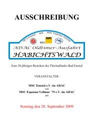 Ausschreibung Oldtimer-Ausfahrt Habichtswald - MSC Espenau ...