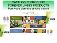 Catalogue produits forever living products - aloe vera Maroc