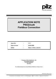 APPLICATION NOTE PNOZmulti Fieldbus Connection - Index of ...
