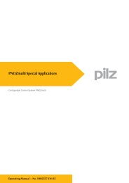 PNOZmulti Special Applications - Pilz GmbH & Co.