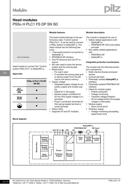 System description - Pilz GmbH & Co.