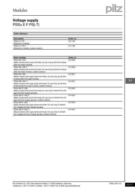 System description - Pilz GmbH & Co.