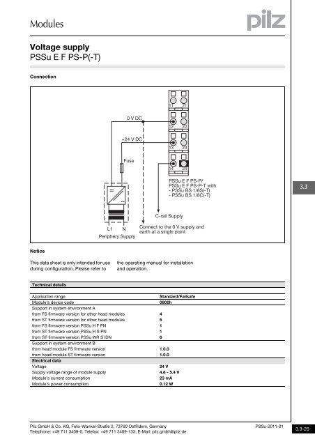 System description - Pilz GmbH & Co.