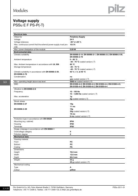 System description - Pilz GmbH & Co.