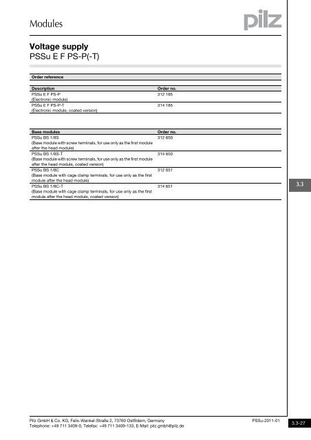 System description - Pilz GmbH & Co.