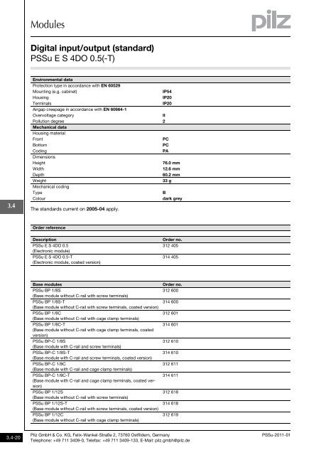 System description - Pilz GmbH & Co.