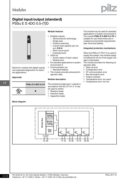 System description - Pilz GmbH & Co.