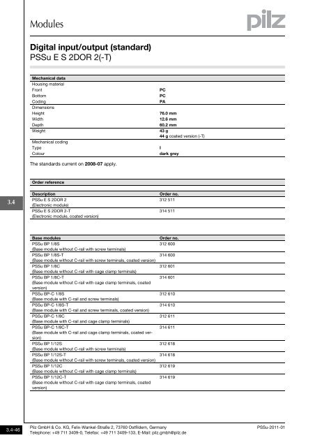 System description - Pilz GmbH & Co.